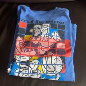 Mens long sleeve Super Mario Bros shirt.